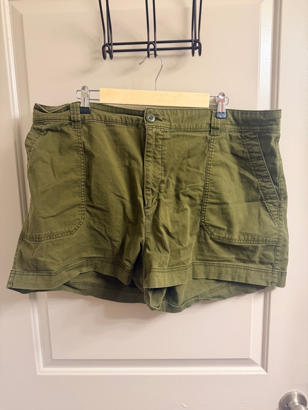 Olive Green Women's Chino Shorts